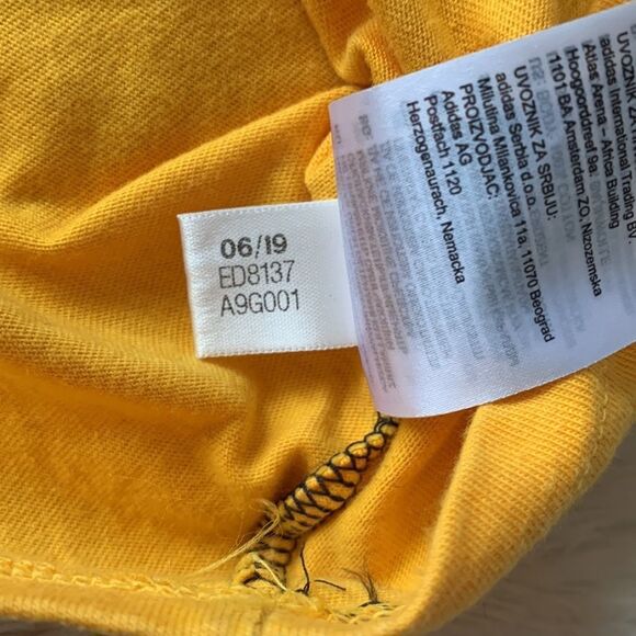 Adidas blue and yellow crop top tank large - Picture 14 of 16